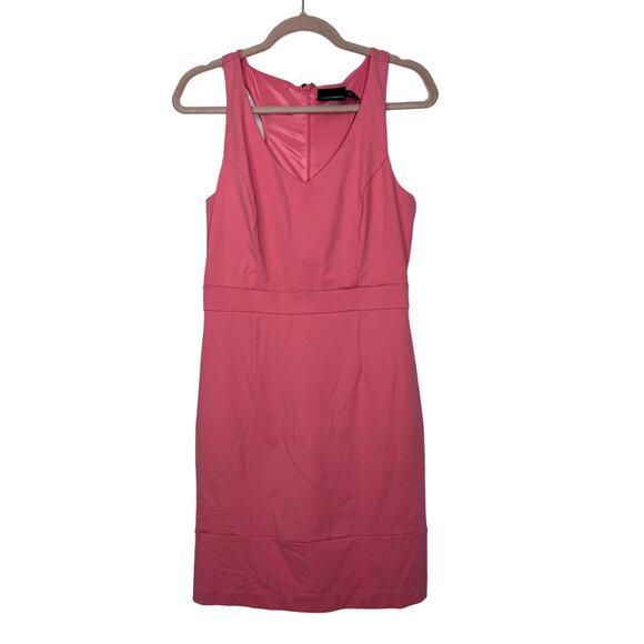 Cynthia Rowley Dresses & Skirts - Cynthia Rowley Pink Sleeveless Back Zipper Bodycon Vneck Stretch Mini Dress M